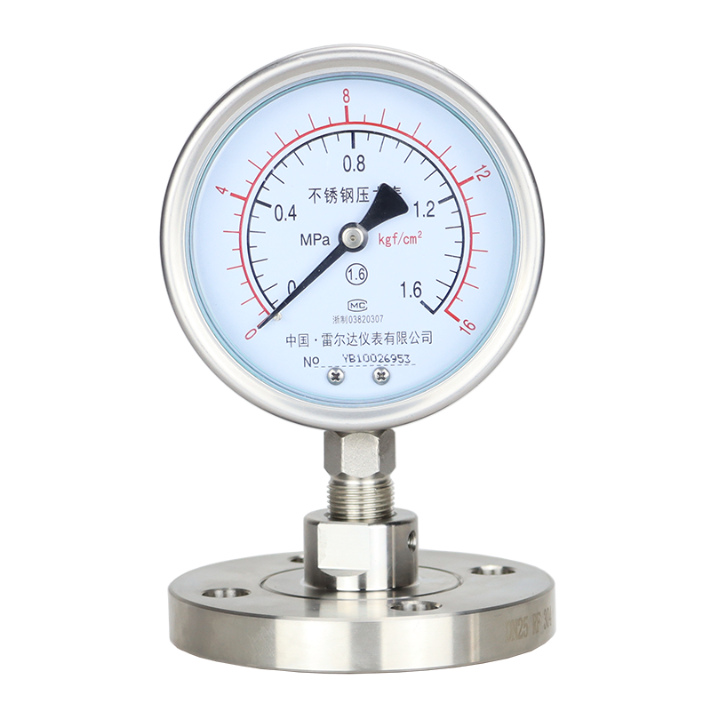 YNTP-100BF-MF敞開式法蘭隔膜壓力表